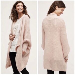 Sleeping on Snow x Anthropologie Primula Cocoon Cardigan Open Oversized L Wool